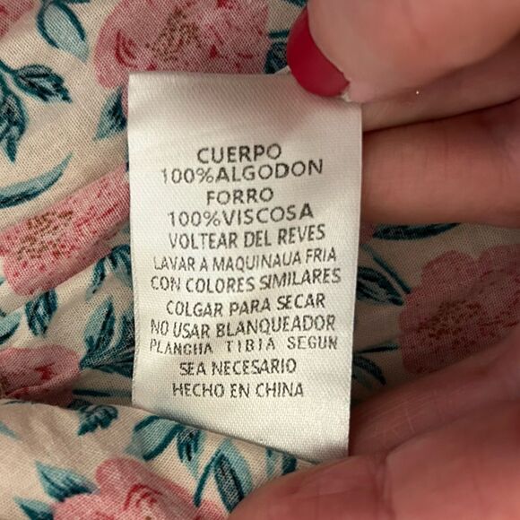 Pants Store Spring Awaits Pink Floral Puff Sleeve Scrunch Back Sun Dress - Picture 10 of 16